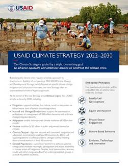 USAID Climate Strategy: Fact Sheet