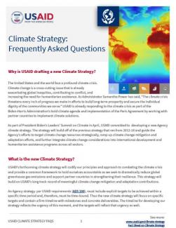 Climate Strategy Frequently Asked Questions