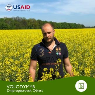 Volodymyr, a farmer from Dnipropetrovsk Oblast