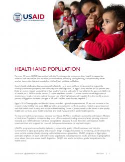 USAID/Egypt Health Fact Sheet
