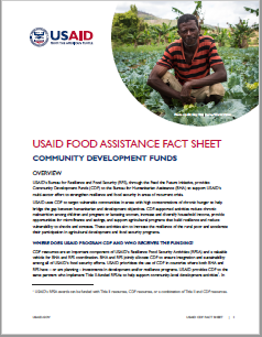 USAID Food Assistance Community Development Funds - 12-22-2022