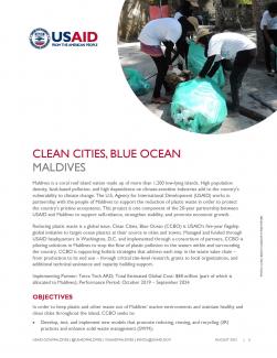 USAID/Maldives Fact Sheet: Clean Cities, Blue Ocean