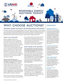 Renewable Energy Auctions Toolkit: Why Choose Auctions?