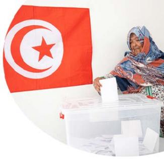 Tunisian women voting