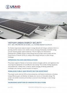 Vietnam Urban Energy Security project