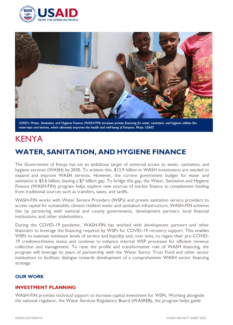 Water, sanitation and hygiene finance cover