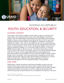 Preview of Youth Security and Education Fact Sheet