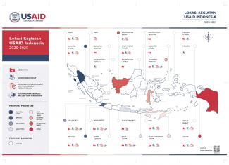Lokasi Kegiatan USAID Indonesia Tahun 2021