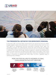 The Presidential Initiative for Democratic Renewal (PIDR) Fact Sheet