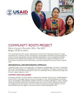 Community Roots Fact Sheet