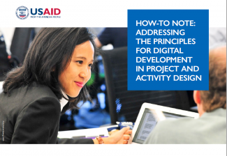 Cover of document How-to Note: Addressing the Principles for Digital Development in Project and Activity Design