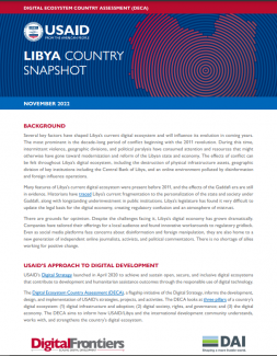 Cover of Libya DECA: Country Snapshot
