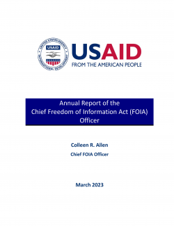Chief FOIA Officer's Report - FY 2022