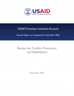 USAID Transition Initiatives Annual Report