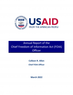 Chief FOIA Officer's Report - FY 2021