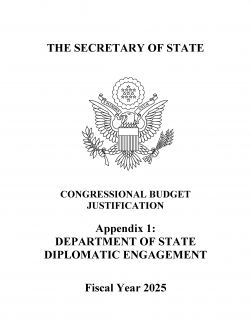 Appendix 1: Department of State Diplomatic Engagement