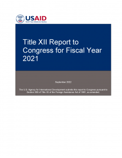 Titke XII Report to Congress, FY 2021