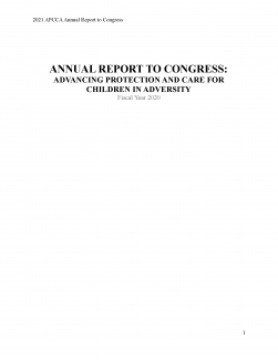 Advancing Protection and Care for Children in Adversity, FY 2020