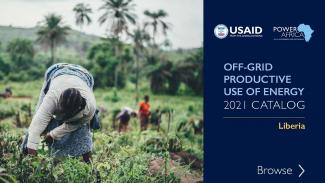 Power Africa Off-grid Productive Use of Energy Catalog - Liberia Cover