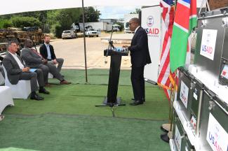 USAID freezer donation to Namibia