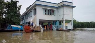 USAID flood shelter in Bangladesh