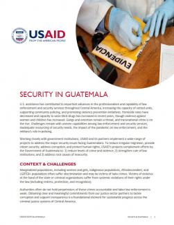 Security Guatemala fact sheet