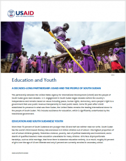 Education and Youth Fact Sheet
