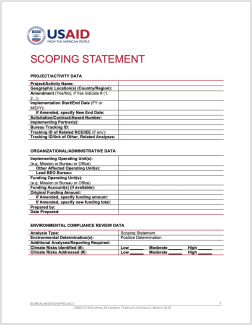 Scoping Statement Template Cover Image