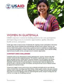 Women in Guatemala Fact Sheet