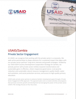 USAID/Zambia Private Sector Engagement Factsheet