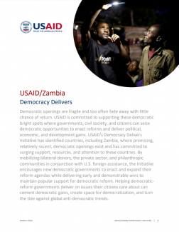 USAID/Zambia Bright Spot Fact Sheet