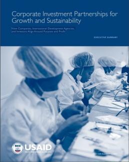 Corporate Investment Partnerships for Growth and Sustainability - Click to download Executive Summary