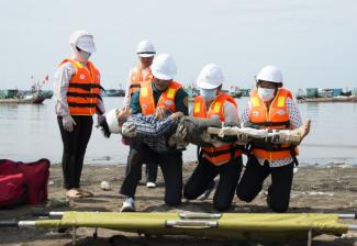 USAID hỗ trợ diễn tập phòng chống thiên tại tại Nam Định.