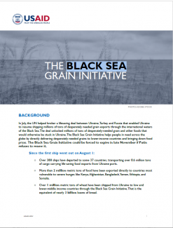 The Black Sea Grain Initiative as of November 10, 2022