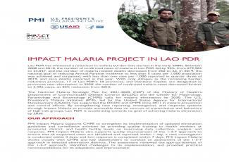Impact Malaria Project in Lao PDR Fact Sheet