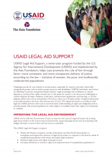 USAID Legal Aid Support Fact Sheet