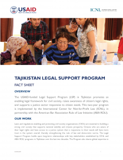 Tajikistan Legal Support Program