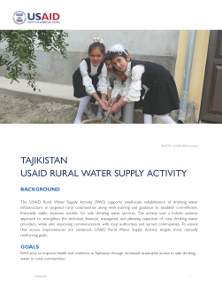 USAID Rural Water Supply Activity Fact Sheet 