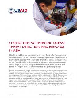 Strengthening Emerging Disease Threat Detection and Response in Asia