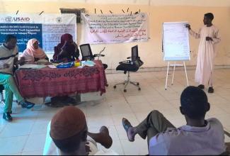 At this youth center USAID built in Sudan's West Kordofan state, USAID is supporting civic education sessions to combat war and hate speech.