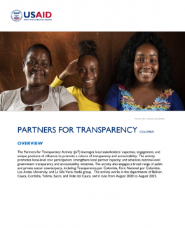 Partners for Transparency Fact Sheet