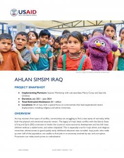 Fact Sheet: Ahlan Simsim Iraq