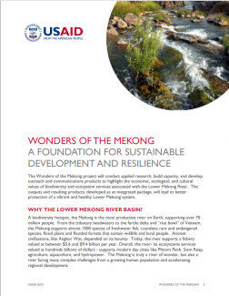 Document cover of Wonders of the Mekong Fact Sheet