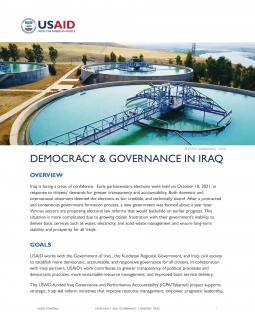 Fact Sheet: Democracy and Governance in Iraq