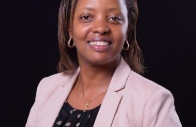 Portrait of a Kenyan businesswoman in professional business attire.