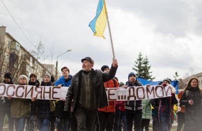 PHOTO: Demonstration in support of Ukraine’s independence and sovereignty. Tatiana Sivokon.