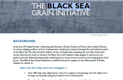 The Black Sea Grain Initiative as of November 10, 2022
