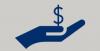 icon of an open hand holding a dollar sign