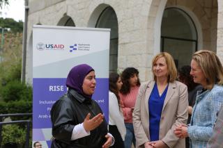 USAID Leadership Engaging in Conversation with Participants
