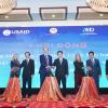 USAID Assistant Administrator for Asia Michael Schiffer and Vietnam's Vice Minister of Planning and Investment Tran Quoc Phuong join other guests to launch the Environmental, Social, and Governance (ESG) initiative.